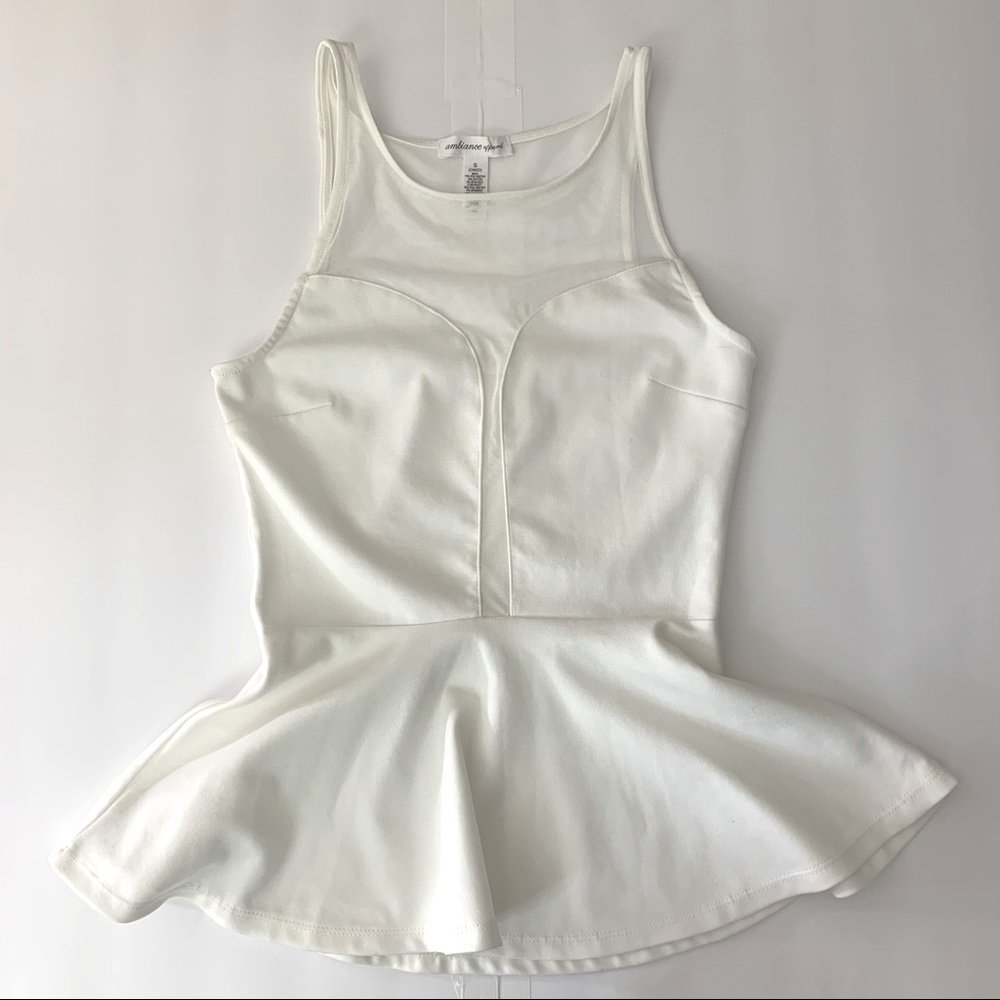 Tank top peplum waist